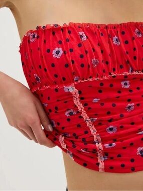 NWOT Free People Scottie Printed Tube Top